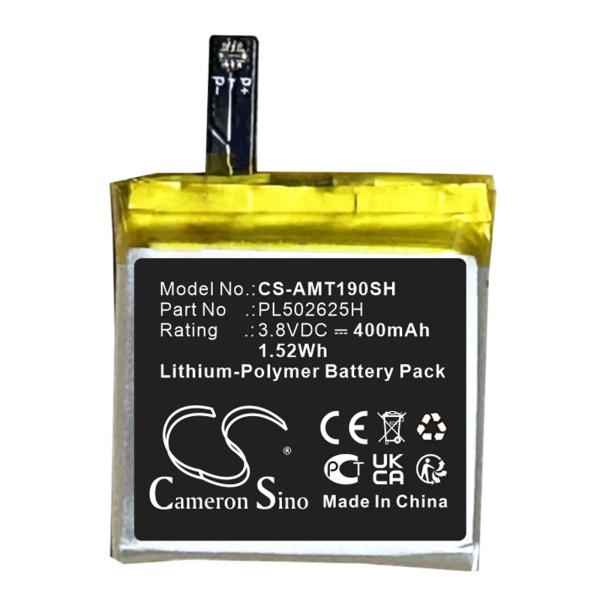 Amazfit A19029 Replacement Battery 400mAh / 1.52Wh