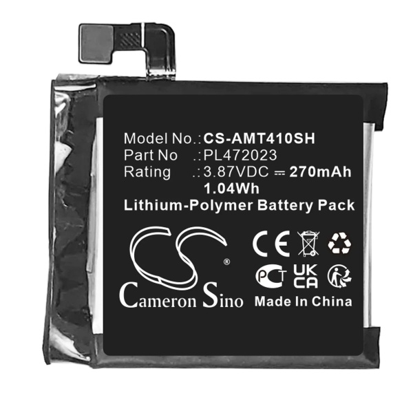 Amazfit GTS 4 Mini Replacement Battery 270mAh / 1.04Wh