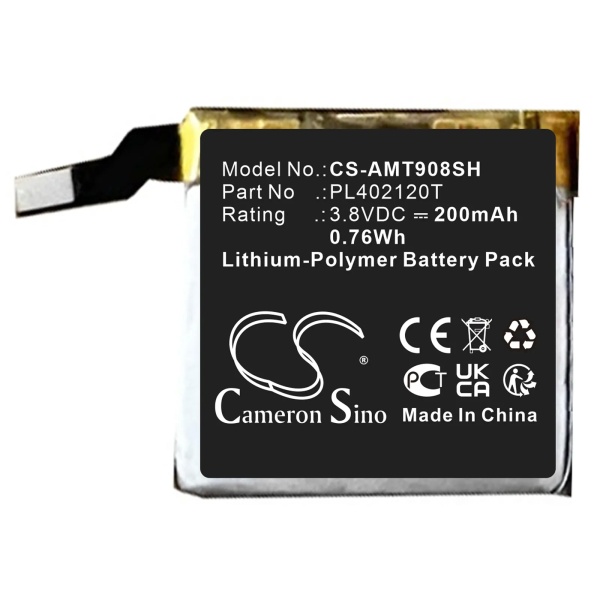 Amazfit ARES Replacement Battery 200mAh / 0.76Wh