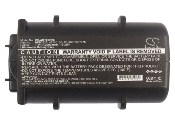 ARRISARCT, TG, TM, WBM, WTM Series Replacement Battery 2600mAh