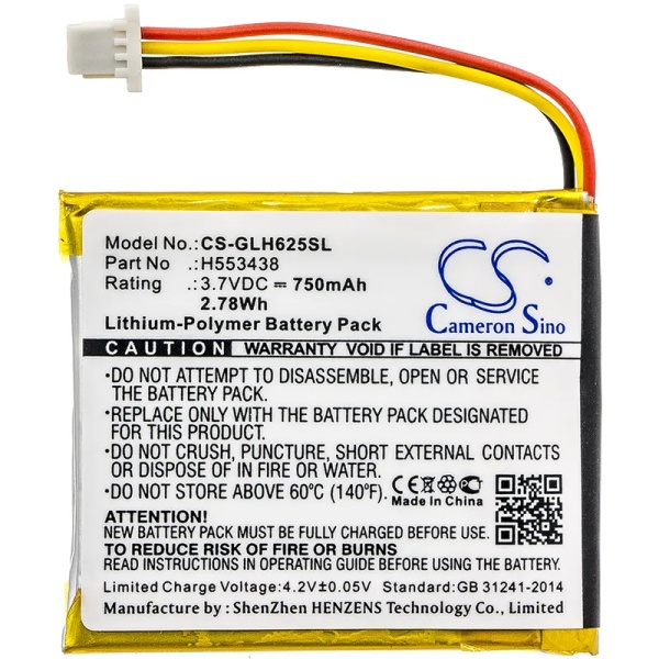 Globalstar GH625XT Replacement Battery 750mAh / 2.78Wh