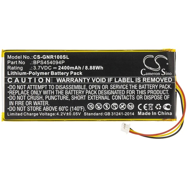 Geneva WorldRadio Replacement Battery 2400mAh / 8.88Wh