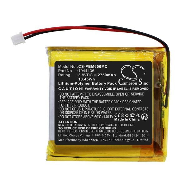 Pyle PPBCM6 Replacement Battery 2750mAh / 10.45Wh