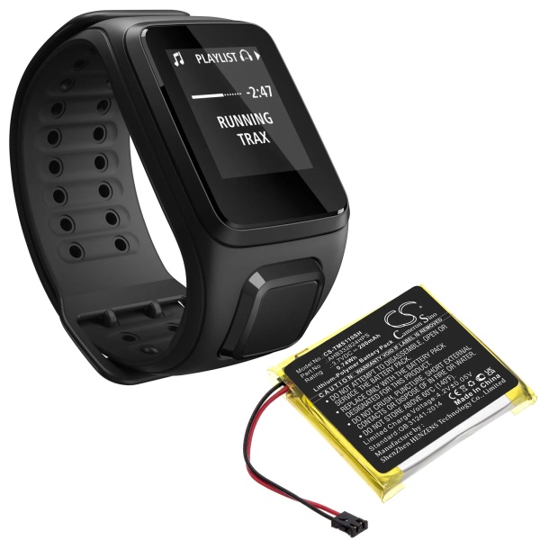 TomTom Spark Cardio 2 + Music GPS Replacement Battery 200mAh / 0.74Wh - Image 3