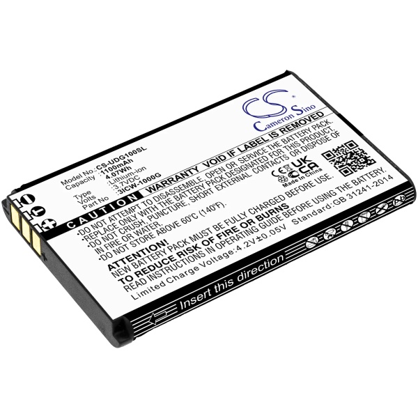 UniData ICW-1000G Replacement Battery 1100mAh / 4.07Wh - Image 4