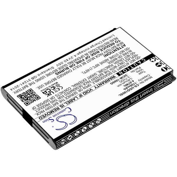 UniData ICW-1000G Replacement Battery 1100mAh / 4.07Wh - Image 3