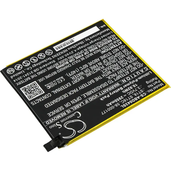 Amazon B01GEW27DA, Kindle Fire 7", Kindle Fire 7th Generation 201, SR043KL, SR04KL Replacement Battery 2950mAh / 10.92Wh - Image 4