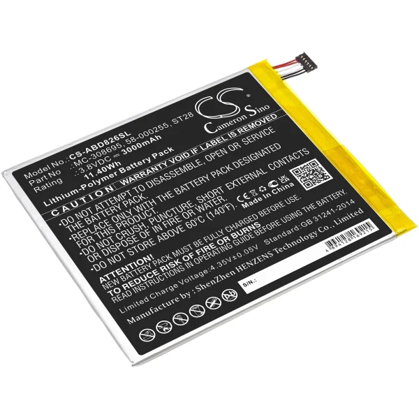 Amazon Kindle Fire 2019 9th Generatio, Kindle Fire M8S26G Replacement Battery 3000mAh / 11.40Wh - Image 4