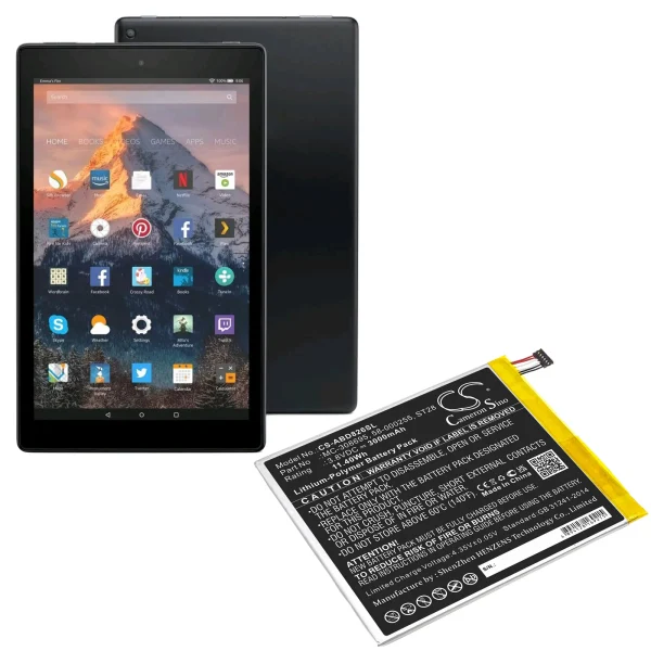 Amazon Kindle Fire 2019 9th Generatio, Kindle Fire M8S26G Replacement Battery 3000mAh / 11.40Wh - Image 3