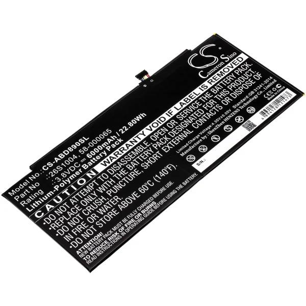 Amazon GPZ45RW, GU045RW, Kindle Fire HDX 8.9, Kindle Fire HDX 8.9 3rd, Kindle Fire HDX 8.9 4th Genera Replacement Battery 6000mAh / 22.80Wh - Image 3