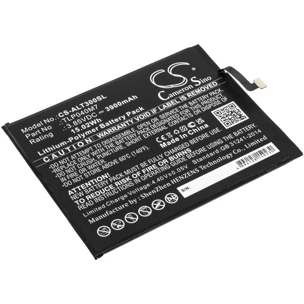 Alcatel 3T, OT-9032T Replacement Battery 3900mAh / 15.02Wh - Image 2