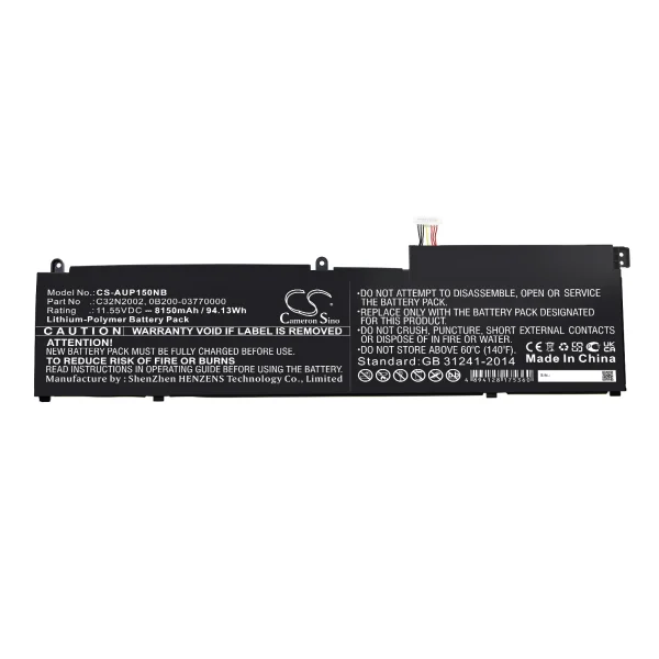 Asus ZenBook Flip 15 UX535LI, UX564EH, UX564EI, UX564PH, UM535QE Series Replacement Battery 8150mAh / 94.13Wh