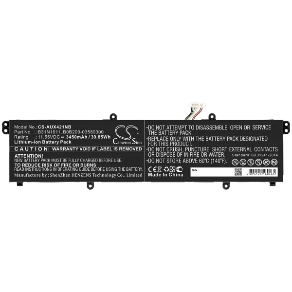 Asus VivoBook Flip 14 TM420IA, TP410UA, X421FF Series Replacement Battery 3450mAh / 39.85Wh