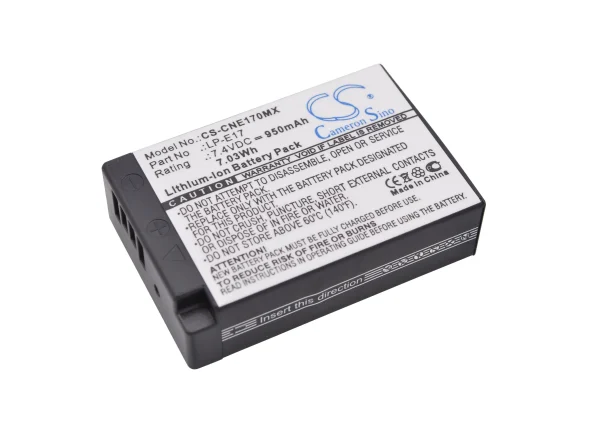 Canon EOS 200D, EOS 250D, EOS 750D, EOS 760D, EOS 770D, EOS 77D Series Replacement Battery 950mAh / 7.03Wh - Image 5