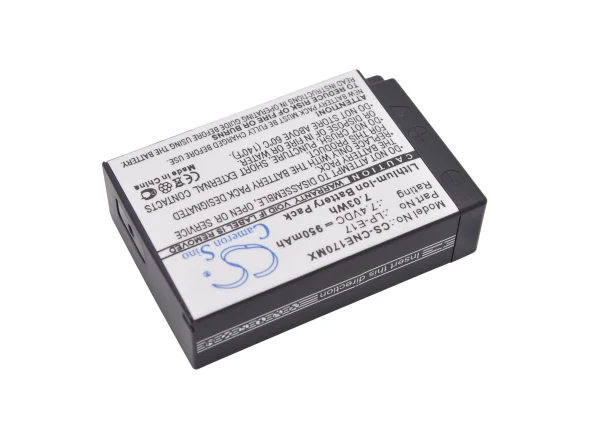 Canon EOS 200D, EOS 250D, EOS 750D, EOS 760D, EOS 770D, EOS 77D Series Replacement Battery 950mAh / 7.03Wh - Image 2