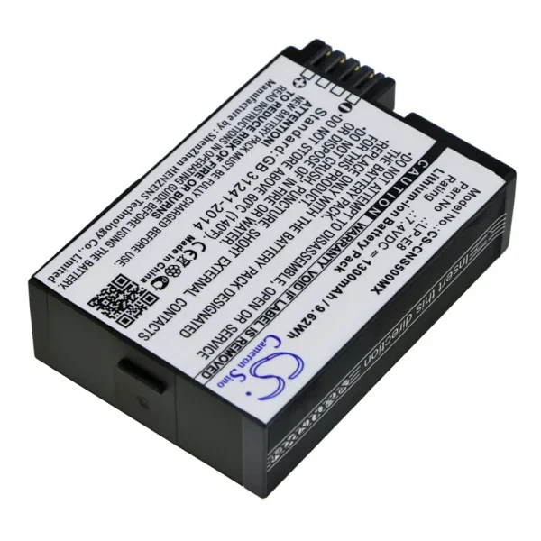 Canon EF-S, EOS 550D, EOS 600D, EOS 650D, EOS 700D, EOS Kiss X4 Series Replacement Battery 1300mAh / 9.62Wh - Image 2