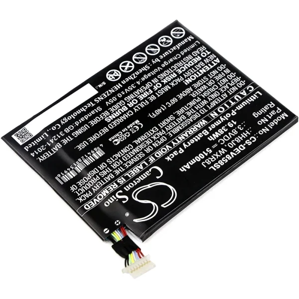 DELL Venue 8 Pro 5855 Replacement Battery 5100mAh / 19.38Wh - Image 3