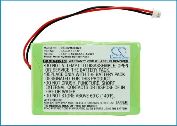 Digital Ally DVM 500, DVM-RMT Series Replacement Battery 600mAh / 2.16Wh