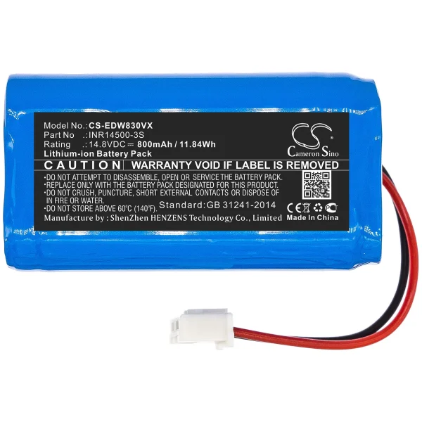 Ecovacs W830, W830-RD, W830S, W836, W850 Series Replacement Battery 800mAh / 11.84Wh