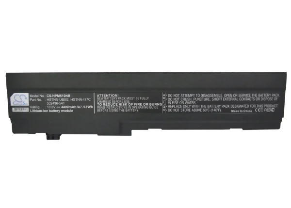 HP Mini 5000, 5100 Series Replacement Battery 4400mAh / 47.52Wh