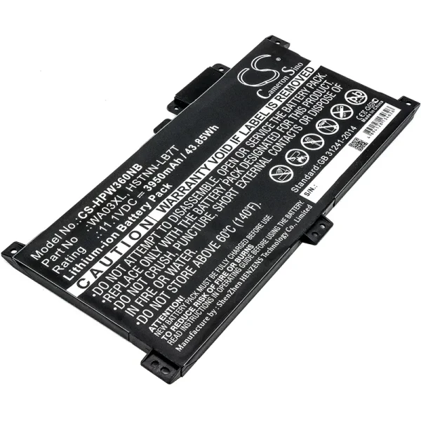 HP Pavilion X360 15-BR000 Series Replacement Battery 3950mAh / 43.85Wh - Image 2