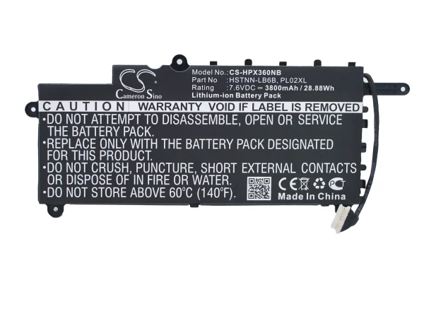 HP Pavilion 11-N000, Pavilion 11-N100, X360 Series Replacement Battery 3800mAh / 28.88Wh