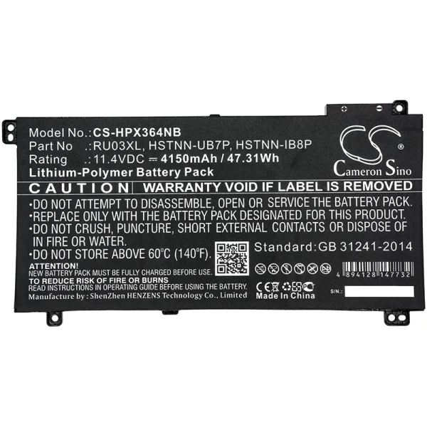 HP ProBook x360 11 G3, Education, 440 Series Replacement Battery 4150mAh / 47.31Wh