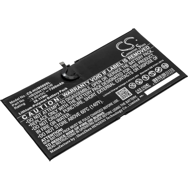 Huawei CMR-AL09, CMR-AL19, CMR-W109, CMR-W19, MediaPad M5, MediaPad M5 10.8 Replacement Battery 7300mAh / 28.11Wh - Image 3