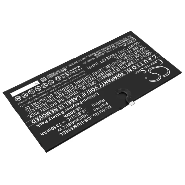 Huawei CMR-AL09, CMR-AL19, CMR-W09, MediaPad M5 10.8, MediaPad M5 Pro 10.8 Replacement Battery 7350mAh / 28.30Wh - Image 2