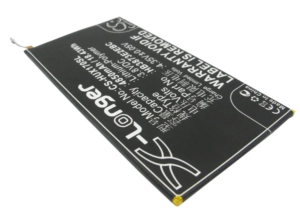 Huawei 7D-501L, 7D-501U, 7D-503LT, Mediapad X1 7.0, Mediapad X1 7.0 3G, Mediapad X1 7.0 LTE Replacement Battery 4850mAh / 18.43Wh - Image 5