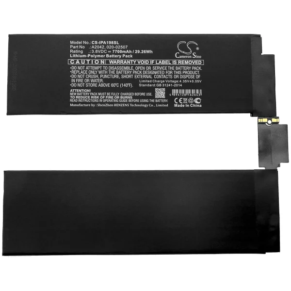 Apple A2013 Replacement Battery 7700mAh / 29.26Wh