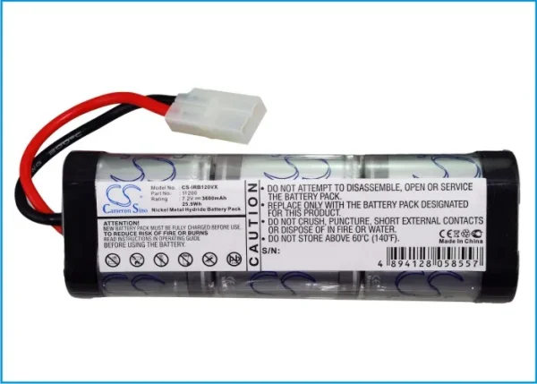 iRobot Looj 12101, Looj 130, Looj 13501, Looj 150, Looj Gutter Cleaner Series Replacement Battery 3600mAh / 25.92Wh