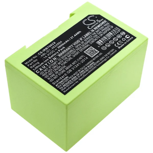 iRobot 7150, i31502F, i8550, Roomba 5150, Roomba 7550 Series Replacement Battery 2600mAh / 37.44Wh - Image 7