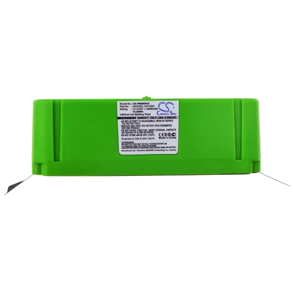 iRobot Roomba 614, Roomba 615, Roomba 640, Roomba 652, Roomba 665 Series Replacement Battery 5200mAh / 74.88Wh