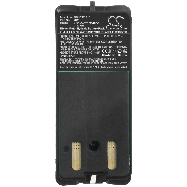 JAY Remote Industrial HF Standard Replacement Battery 700mAh / 2.52Wh