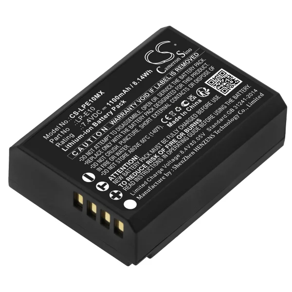 Canon DS126291, DS126491, DS126621, EOS 1100D, EOS 1200D, EOS 1300D Series Replacement Battery 1100mAh / 8.14Wh - Image 3