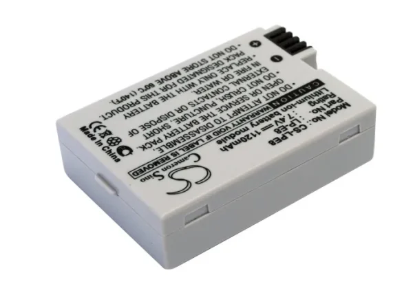 Canon EF-S, EOS 550D, EOS 600D, EOS 650D, EOS 700D, EOS Kiss X4 Series Replacement Battery 1120mAh/8.29Wh - Image 3