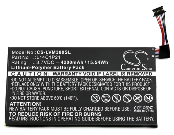 Lenovo Ideatab Miix 3, Miix3-830 Replacement Battery 4200mAh / 15.54Wh