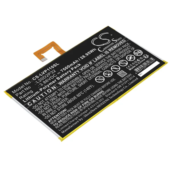 Lenovo Tab P11, Tab P11 5G, TB-J606F, TB-J607Z Replacement Battery 7500mAh / 28.95Wh - Image 4