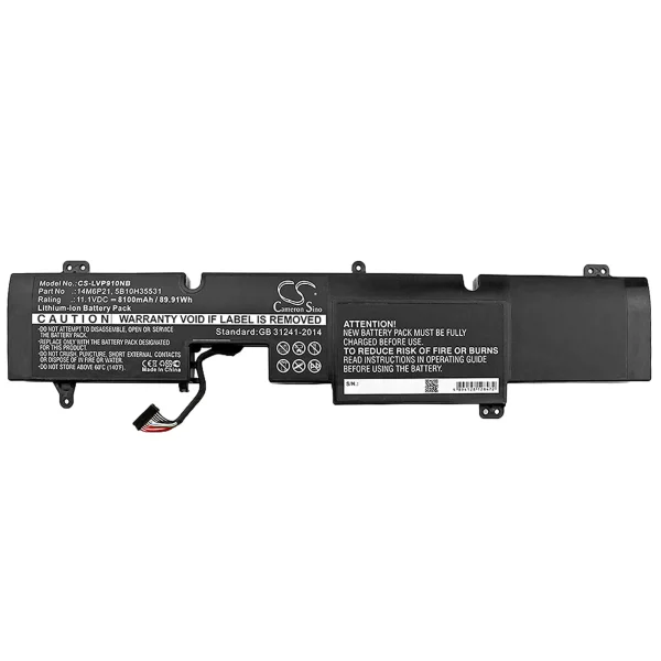 Lenovo IdeaPad Y900, IdeaPad Y900 17ISK, IdeaPad Y900-17ISK- 80Q1006GRA, IdeaPad Y900-17ISK-80Q1000BGE Series Replacement Battery 8100mAh / 89.91Wh