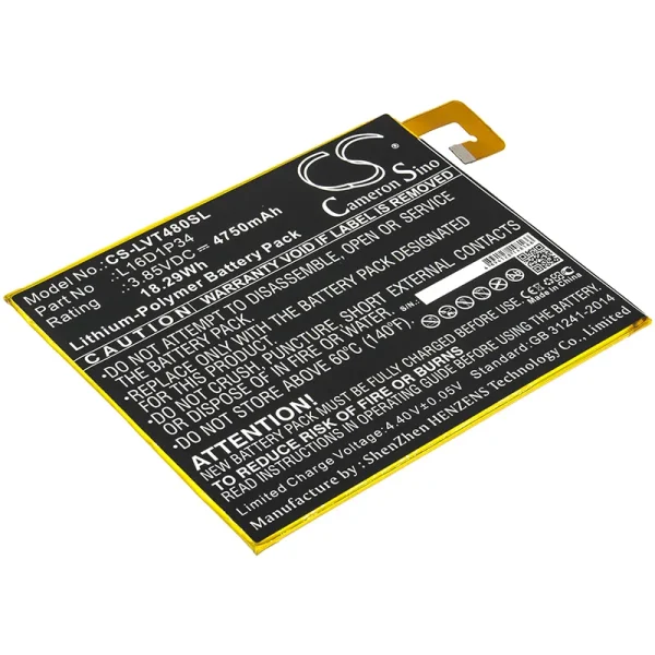 Lenovo Tab4 8, Tab4 8 Plus, TB-8504N, TB-8504X, TB-8704X Replacement Battery 4750mAh / 18.29Wh - Image 4