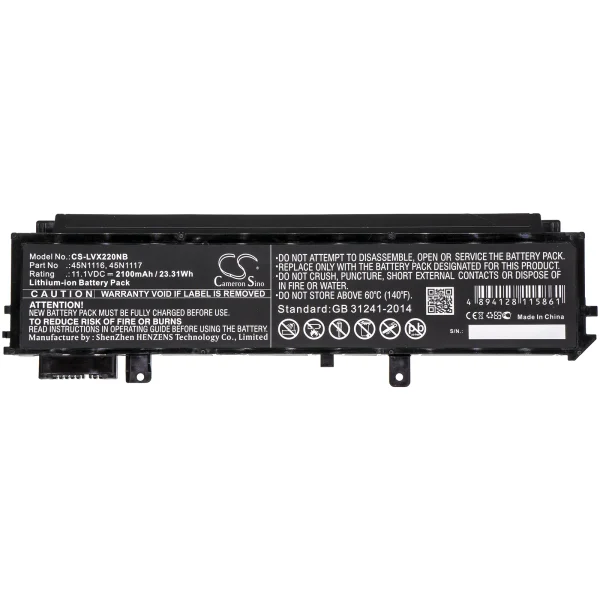 Lenovo Thinkpad X230s Touchscreen Ult, Thinkpad X230s Ultrabook, Thinkpad X240s Touchscreen Ult, Thinkpad X240s Ultrabook Series Replacement Battery 2100mAh / 23.31Wh