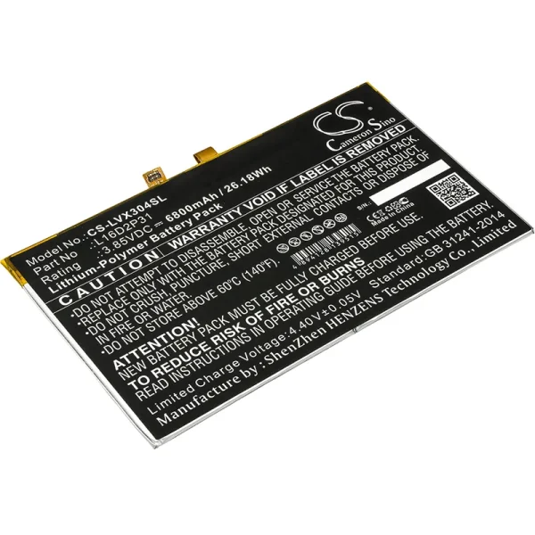 Lenovo Tab 4 10 Replacement Battery 6800mAh / 26.18Wh - Image 2