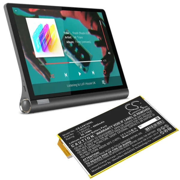 Lenovo Yoga Smart Tab, YT-X705F Replacement Battery 6800mAh / 26.18Wh - Image 2