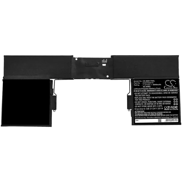 Microsoft Surface book 1785 Keyboard Replacement Battery 8900mAh / 67.55Wh