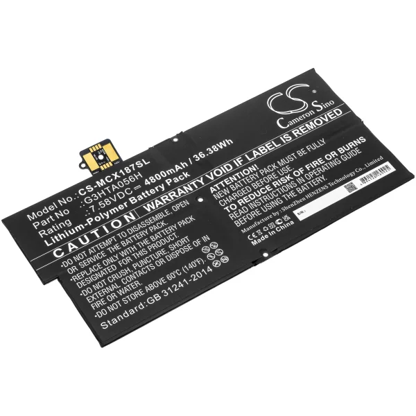 Microsoft Surface Pro X 1876 Replacement Battery 4800mAh / 36.38Wh - Image 5