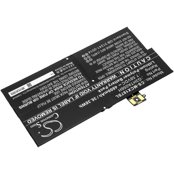 Microsoft Surface Pro X 1876 Replacement Battery 4800mAh / 36.38Wh - Image 4