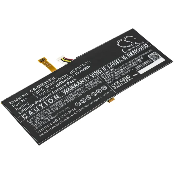 Microsoft SurfaceBook with Performance b Replacement Battery 2500mAh / 19.00Wh - Image 2