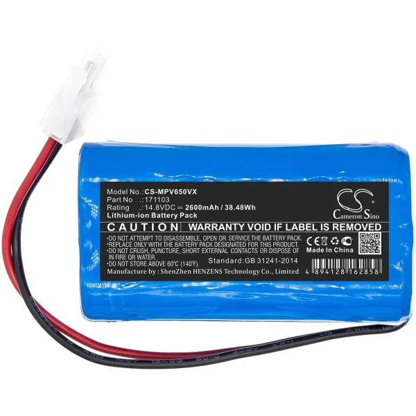 Mamibot Exvac 660, PreVac 650 Series Replacement Battery 2600mAh / 38.48Wh