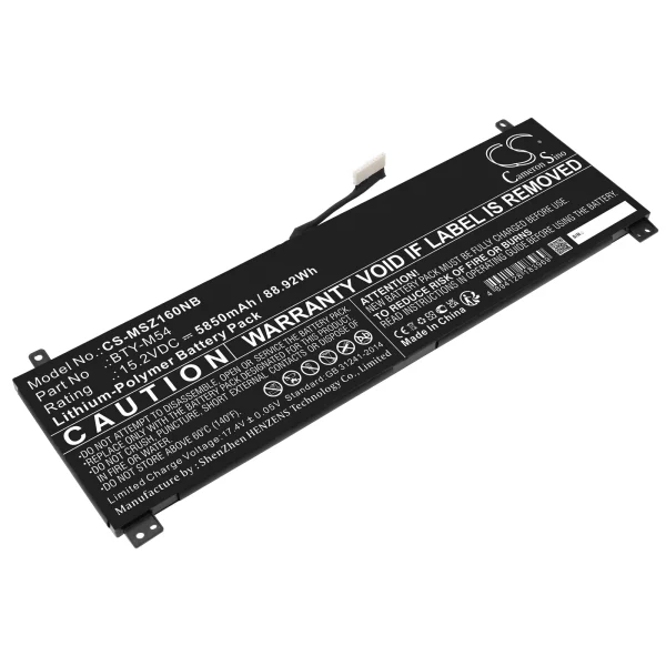 MSI Creator Z16 A11UE-019ES, Creator Z16 A11UE-020XES, Creator Z16 A11UE-021PT, Creator Z16 A11UE-024RU, Creator Z16 A11UE-025PT Series Replacement Battery 5850mAh / 88.92Wh - Image 5